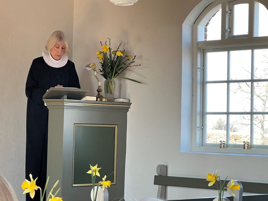 Prædike Drejø kirke gudstjenesterne på Drejø Lisbeth Rønnow Torp